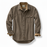 FREE PEOPLE | Brown Button-Up Fleece Shirt Jacket