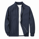 FREE PEOPLE | Navy Zip-Up Bomber Jacket