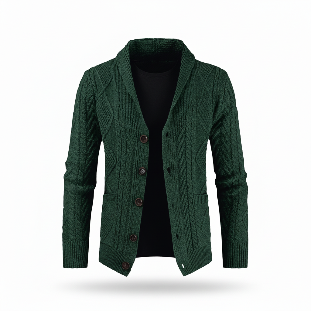 FREE PEOPLE | Evergreen Cable Knit Shawl Cardigan