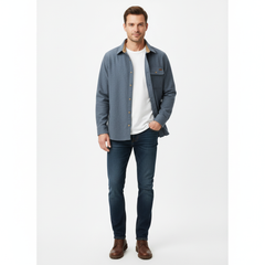 FREE PEOPLE | Brown Button-Up Fleece Shirt Jacket